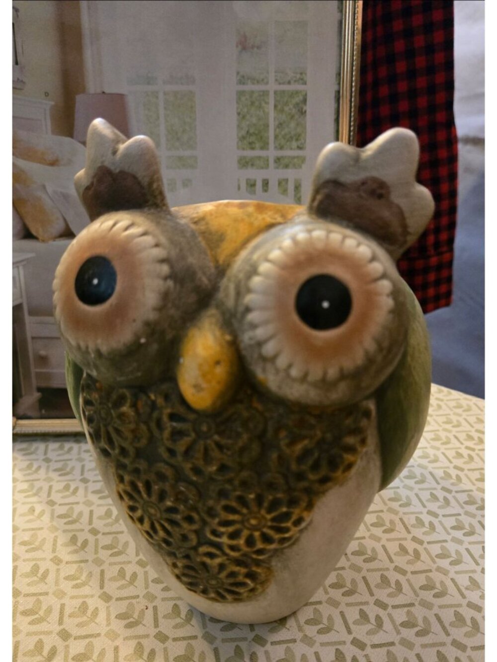 Vintage Burton + Burton unique owl vase